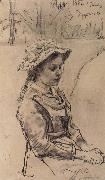 Ilia Efimovich Repin Ada girl oil painting reproduction
